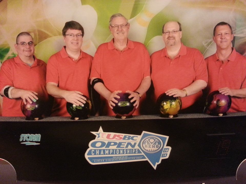 Michael James (and team) at the 2014 USBC Open Championship in Reno, NV