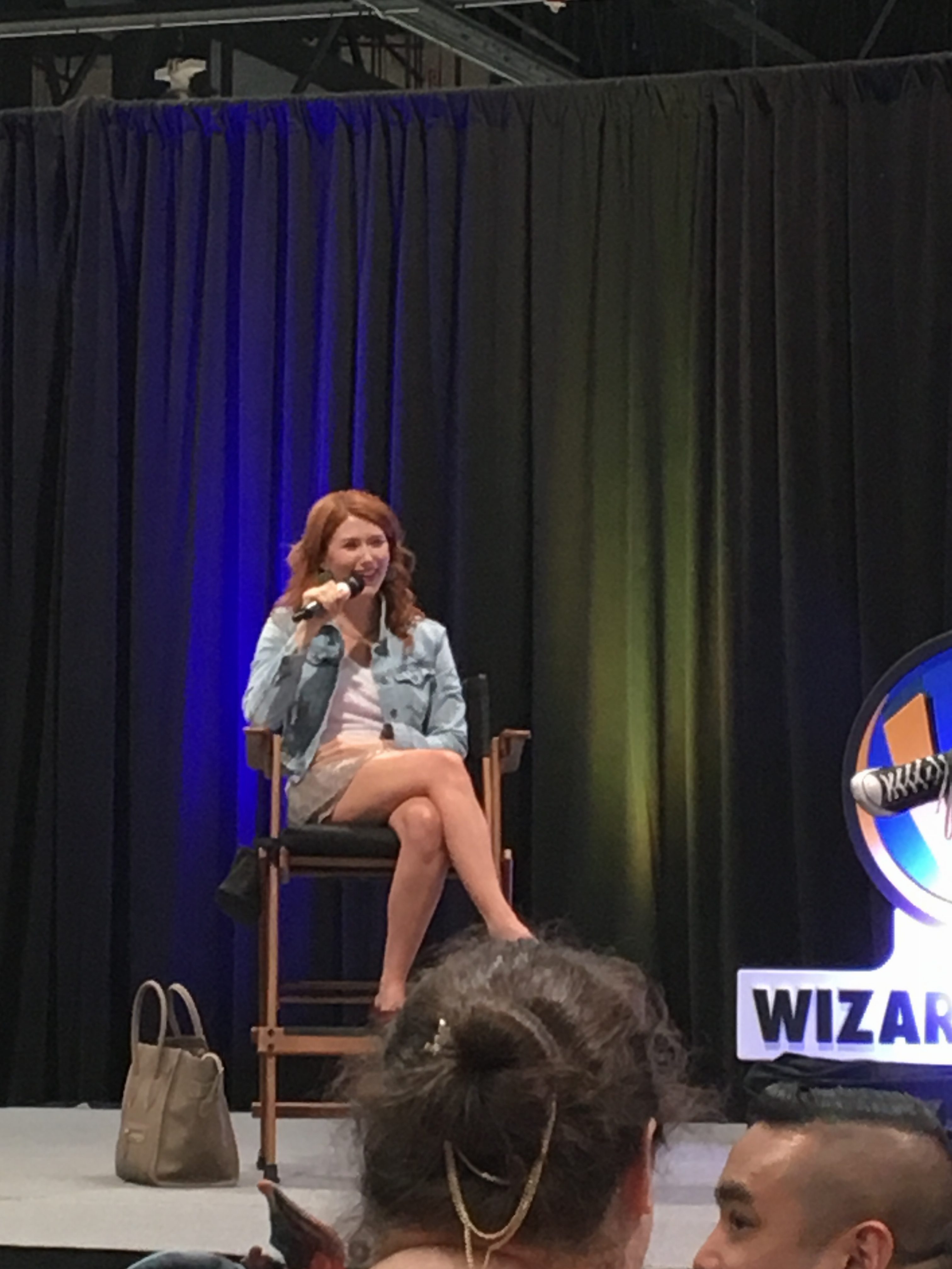 Jewel Staite enjoys her time up on stage