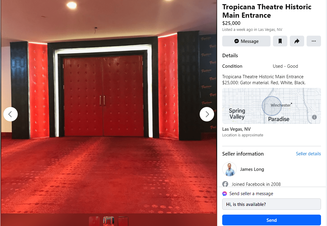 Tropicana Theater Doors